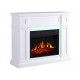 Камінокомплект ArtiFlame Linz AF23S білий з LED підсвічуванням 104 х 87 х 32 см) зі звуком