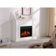 Камінокомплект ArtiFlame Linz AF23S білий з LED підсвічуванням 104 х 87 х 32 см) зі звуком