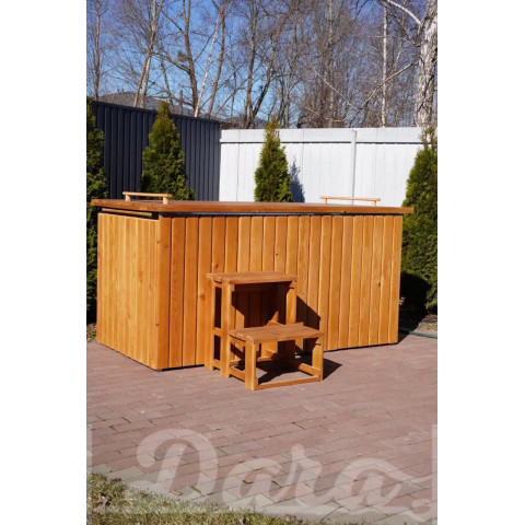 Купель з нержавійки 120x200 см