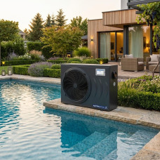 Тепловий насос до басейну до 120 м³ AQUAHEAT PRO 24,2 інверторний 24.2 кВт 220Vi. Працює також на охолодження