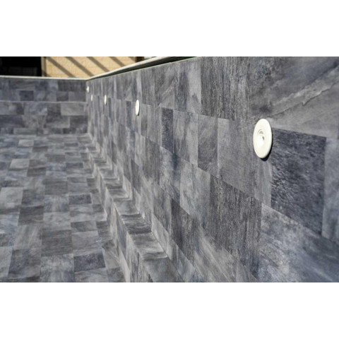 Мембрана StoneTile Grey плитка 40х20 см, 1.65 м армована з лаковим покриттям