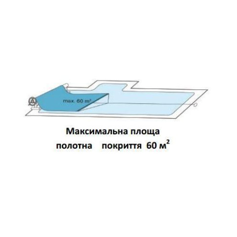 Ролета навивальна мобільна Vagner двостороння, в комплекті 5,4 – 7,1 м