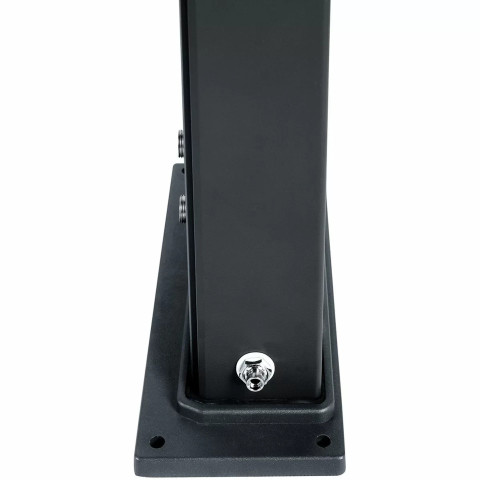 Вуличний душ для дачі та басейну AquaViva Hybride Dada Straight DS-D463NX 40 л антрацит 228 см з мийкою для ніг