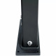 Вуличний душ для дачі та басейну AquaViva Hybride Dada Straight DS-D463NX 40 л антрацит 228 см з мийкою для ніг