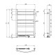 Сушарка для рушників DOMINGO Lotus 480х700 ліва