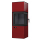 Сталева піч BOKAR Forum (9,2 kW) Black Ceramtex Red