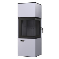 Сталева піч BOKAR Forum (9,2 kW) Black Ceramtex White