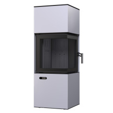 Сталева піч BOKAR Forum (9,2 kW) Black Ceramtex White