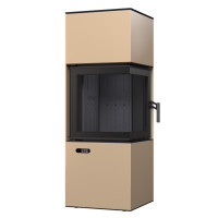 Сталева піч BOKAR Forum (9,2 kW) Black Ceramtex Beige