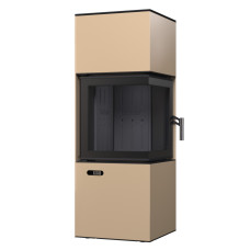 Сталева піч BOKAR Forum (9,2 kW) Black Ceramtex Beige