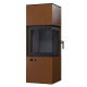 Сталева піч BOKAR Forum (9,2 kW) Black Ceramtex Brown
