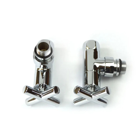 Кран кутовий для рушникосушки Raftec Premium Chrome 1/2х1/2, 2шт.