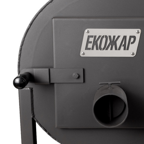Піч буржуйка вертикальна на дровах до 300 м² Екожар Про 700 10кВт(700х1500х1100мм)