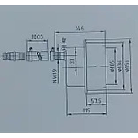 Монтажна ніша для прожектора Ø-146мм, з бронзи