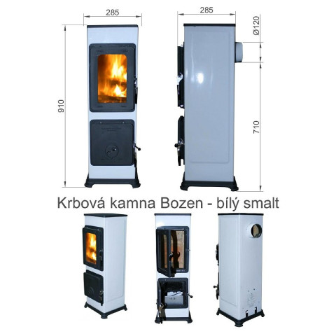 Піч-камін Thorma BOZEN b white