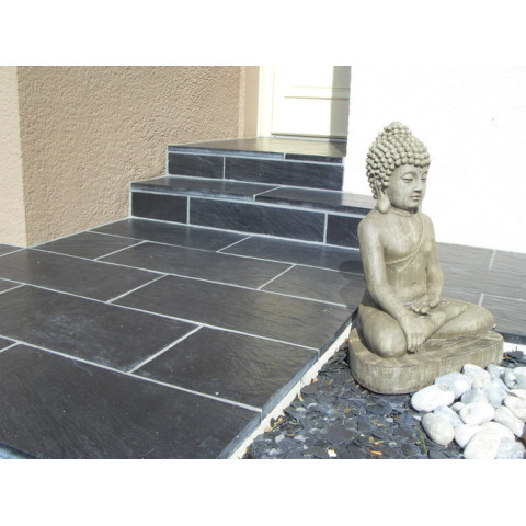 Камінь 33 бортовий 66х33х3 см, NOVASCHISTE, тон Gris