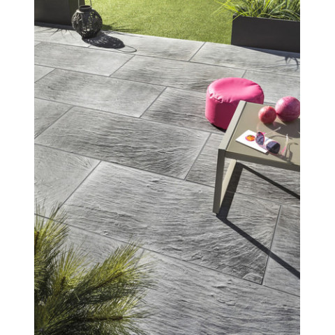 Камінь 33 бортовий 66х33х3 см, NOVASCHISTE, тон Gris