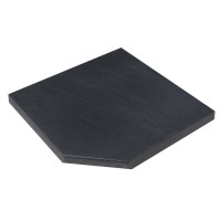Камінь 33, кут внутрішній 45х45х3,5 гострий, NOVASCHISTE, тон Anthracite