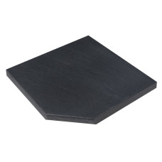 Камінь 33, кут внутрішній 45х45х3,5 гострий, NOVASCHISTE, тон Anthracite