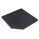 Камінь 33, кут внутрішній 45х45х3,5 гострий, NOVASCHISTE, тон Anthracite
