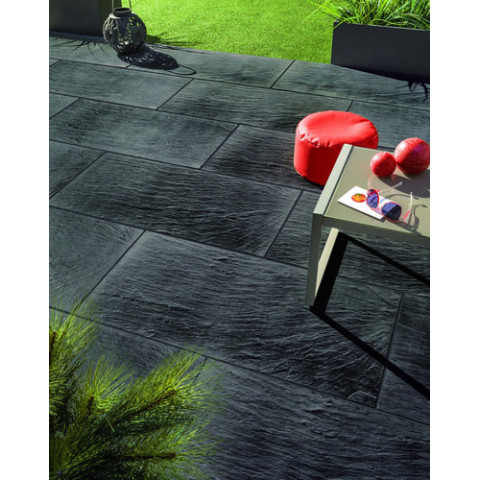 Камінь 33 терасний 66х33х3 см, NOVASCHISTE, тон Anthracite 313765