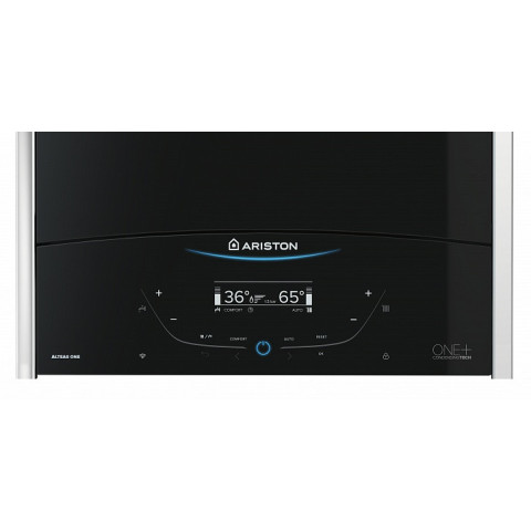 Ariston Котел газовий ALTEAS ONE NET 24, двоконтурний, 24 кВт, Wi-Fi, чорний