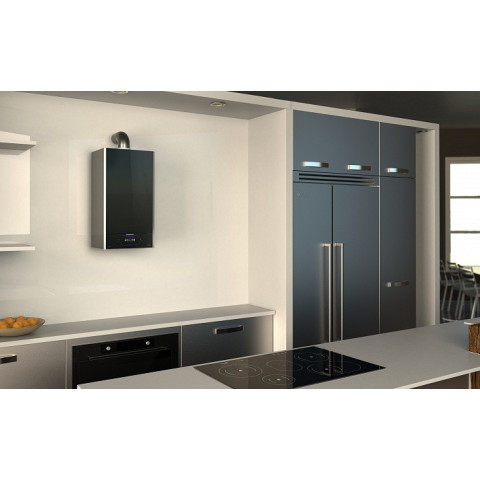 Ariston Котел газовий ALTEAS ONE NET 24, двоконтурний, 24 кВт, Wi-Fi, чорний