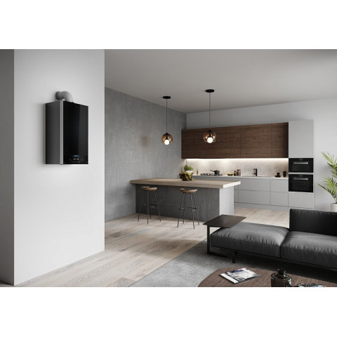 Ariston Котел газовий ALTEAS ONE NET 24, двоконтурний, 24 кВт, Wi-Fi, чорний