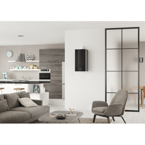 Ariston Котел газовий ALTEAS ONE NET 24, двоконтурний, 24 кВт, Wi-Fi, чорний