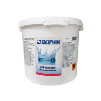 Засіб для зниження ph Delphin pH-Minus 15 кг у гранулах. Підтримка рівня pH у діапазоні 7.2-7.4