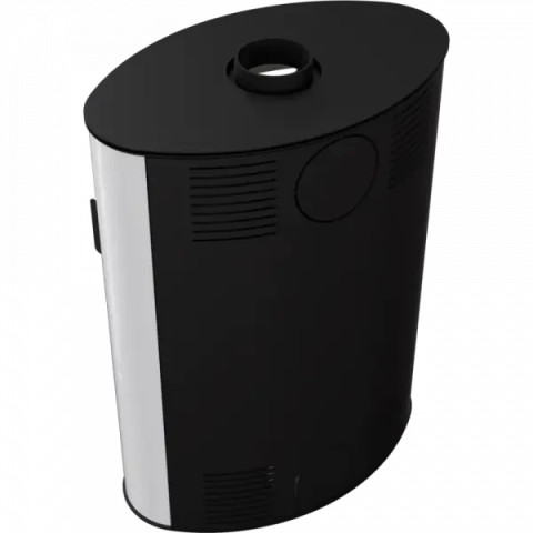 Кахельна піч-камін Kratki KOZA AB S/2 кахель біла (10,0 кВт)