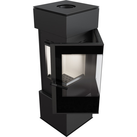 Сталева кутова піч-камін Kratki THOR 8 (8,0 кВт)
