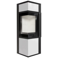 Сталева піч-камін Kratki TORA/S/LW 8 KW Ø 150 lacobel білий