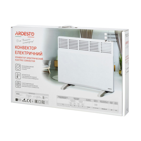 ARDESTO Конвектор електричний CH-1500MCW, 15 м2, 1500 Вт, білий