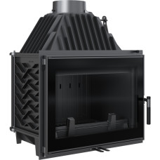 Польська камінна топка на дровах до 120 м² чавунна Kratki ZOSIA ECO 12 (12 кВт) 700х480х848 мм