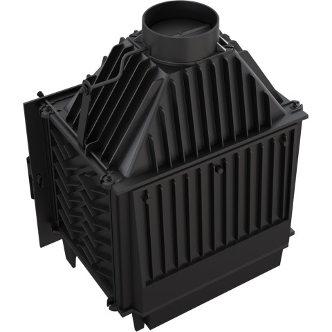 Польська камінна топка на дровах до 120 м² чавунна Kratki ZOSIA ECO 12 (12 кВт) 700х480х848 мм