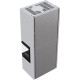 Камінна топка Kratki SIMPLE 12 BS права в обудові BOX стальний - білий
