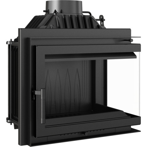 Польська камінна топка на дровах до 120 м²чавунна Kratki SIMPLE Z/S 16 права BS (16 кВт)