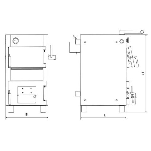 Котел твердопаливний до 120 м² Marten Base 12 кВт . Для опалення вдома, дачі, гаража або виробництва