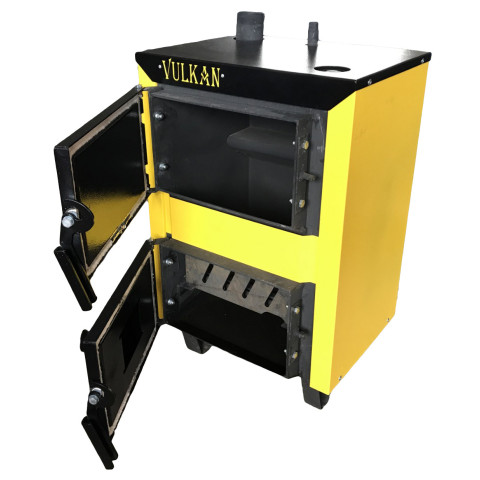 Котел Vulkan Classic 14 кВт (4 мм) твердопаливний, утеплений