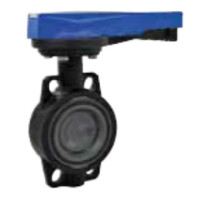 Поворотний дисковий клапан, ручне управління, пром. PVC/PVC/FPM DN50 (d.63 mm) PN 10