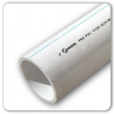 Труба ПВХ біла Genova SCH 40. USA PVC pipe