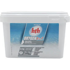 Багатофункціональні таблетки кисню hth 3в1 200г, 3,2кг (Франція), OXYGEN 3 в 1