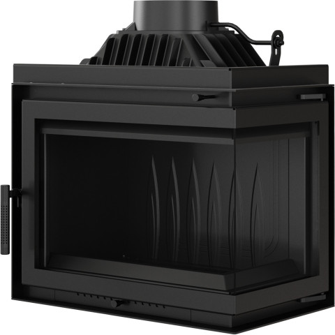 Польська камінна топка на дровах до 80 м² чавунна Kratki SIMPLE M/S 8 права BS 8 кВт 600х360х701 мм