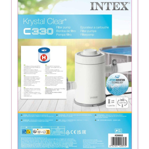 Фільтр-насос для басейну INTEX картриджний 1200 л/год