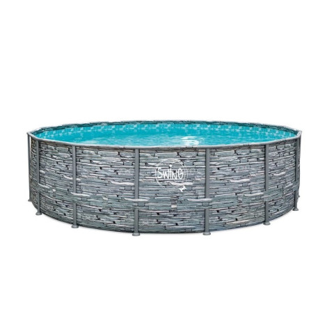 Чеський каркасний басейн Azuro SWING 460x120 см круглий без фільтру 20,0 м³ stone design