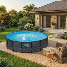 Чеський каркасний басейн Azuro SWING 549x132 см круглий без фільтру 27,0 м³
