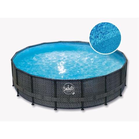 Чеський каркасний басейн Azuro SWING 549x132 см круглий без фільтру 27,0 м³