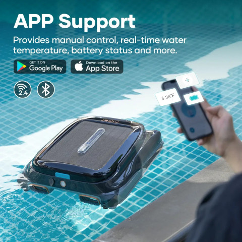 Робот пилосос акумуляторний для басейну AIPER Surfer S1 плаваючий (для поверхні води)