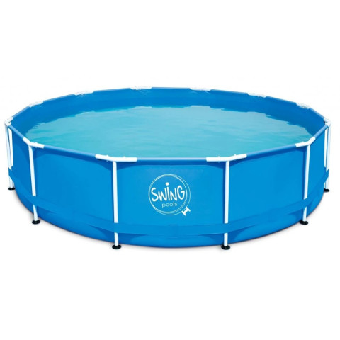 Чеський каркасний басейн Azuro SWING 457x122 см круглий без фільтру 16,7 м³